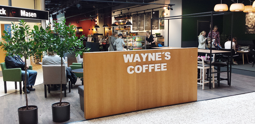 Wayne's coffee iAvesta Galleria